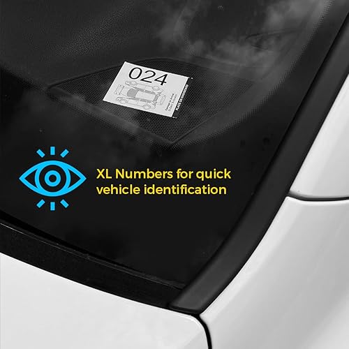 Miniatura 5 de Boletos de estacionamiento de valet de 3 partes, cartulina perforada para colocar en el tablero, boleto de comprobación de reclamación para llave de