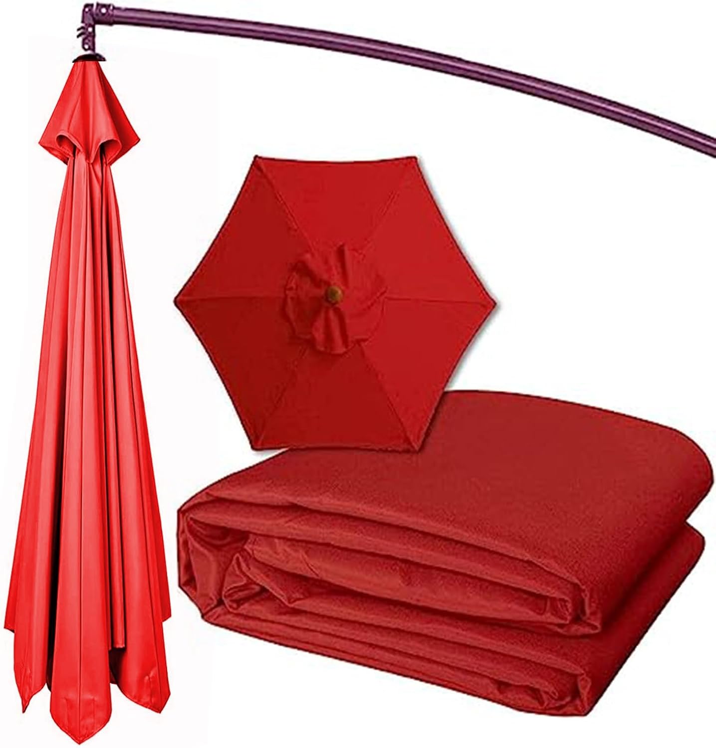 Replacement Fabric Garden Parasol Canopy Cover Hardwearing