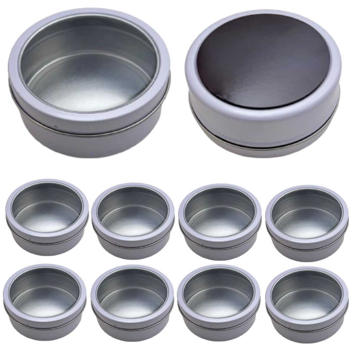 Amazon.co.jp: 【TERA】中身が見える缶ケース マグネット 小物入れ