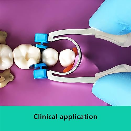 Miniatura 7 de Sistema de matriz seccional dental, 30 bandas de matriz de metal lavable en autoclave + 1 anillo de sujeción materiales de odontología