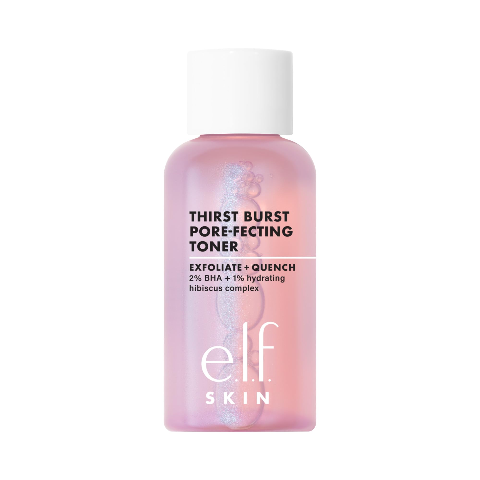 e.l.f. Thirst Burst Pore-fecting Toner Mini, Hydrating & Exfoliating for Face, Smooths, Plumps, Pore-Minimizing, Infused with Salicylic Acid, Vegan &