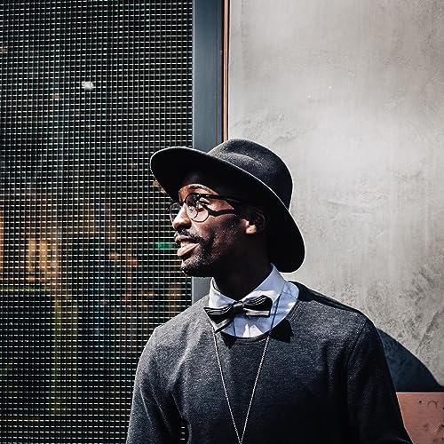 Image of Fedora Hats for Men Wide Brim Panama Hat with Classic Belt