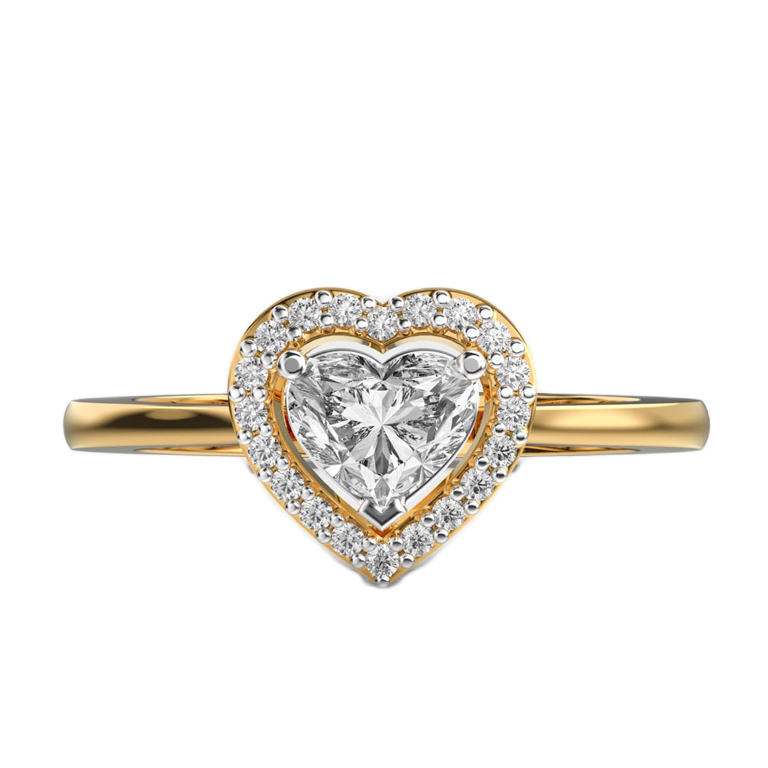 Bague solitaire moissanite forme cœur le cadeau de luxe idéal