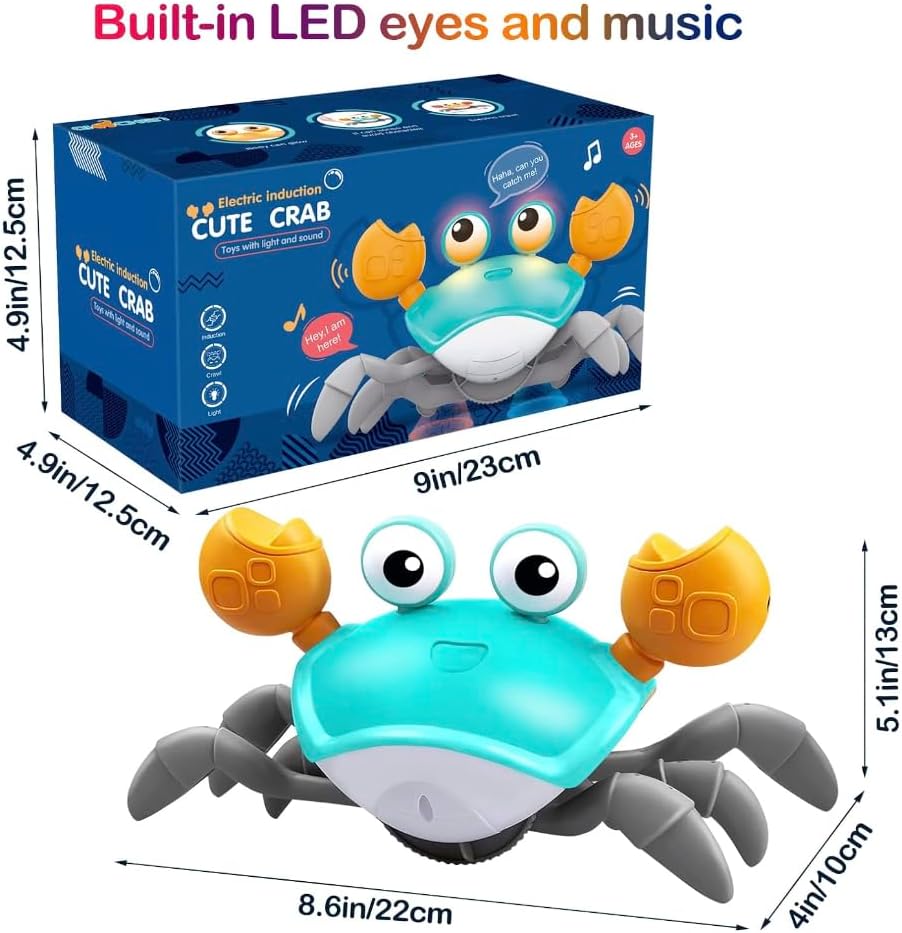 Miniatura 8 de Juguete para bebé de cangrejo gateante  Juguetes para bebés de 3 4 5 6 7 8 9 10 11 12 bebés niños 3-6 6-12 aprendizaje gateo 9-12 12-18 caminar niño