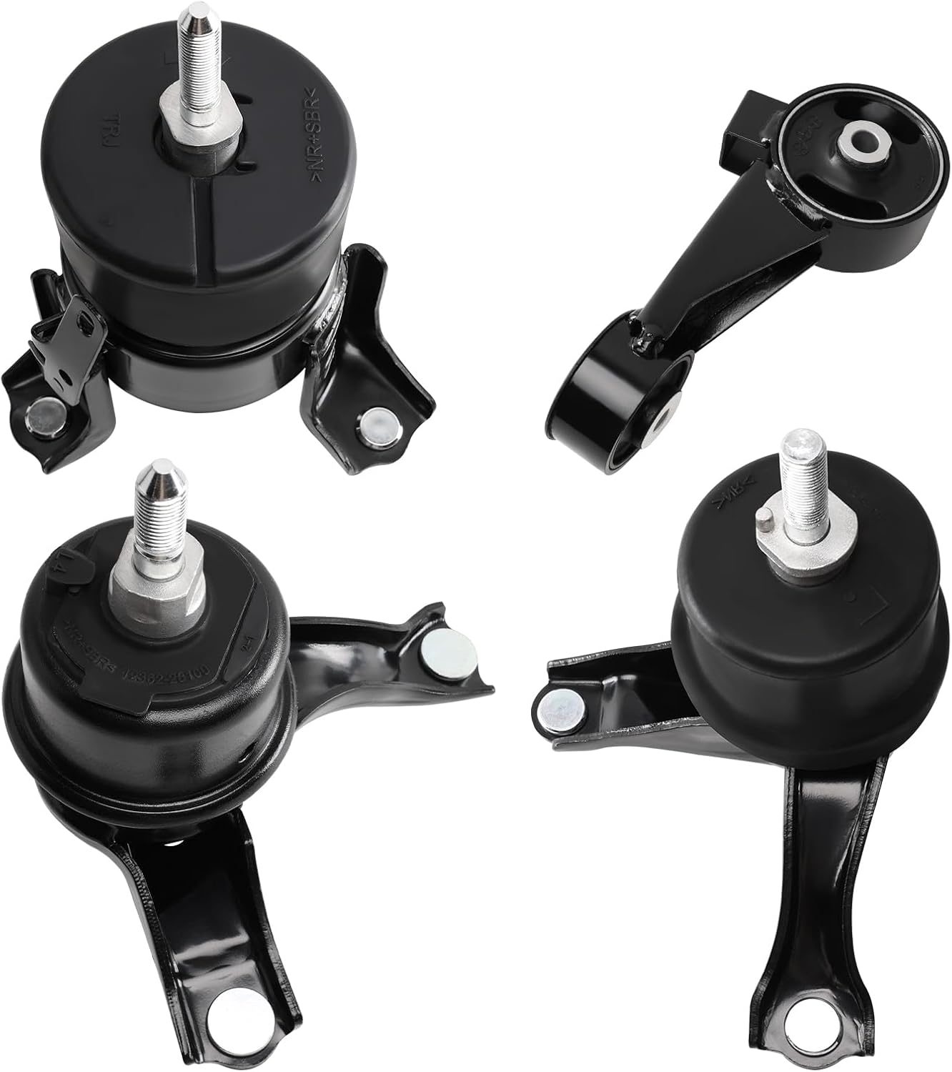 Engine Motor and Transmission Mount Kit Compatible with 2004-2006 ES330 3.3L V6 &2004-2006 Camry 3.3L V6 & 2004 2005 2006 2007 2008 Solara 3.3L V6 AUTO 4PCS OE: A4239HY A4236 A4212 A4207
