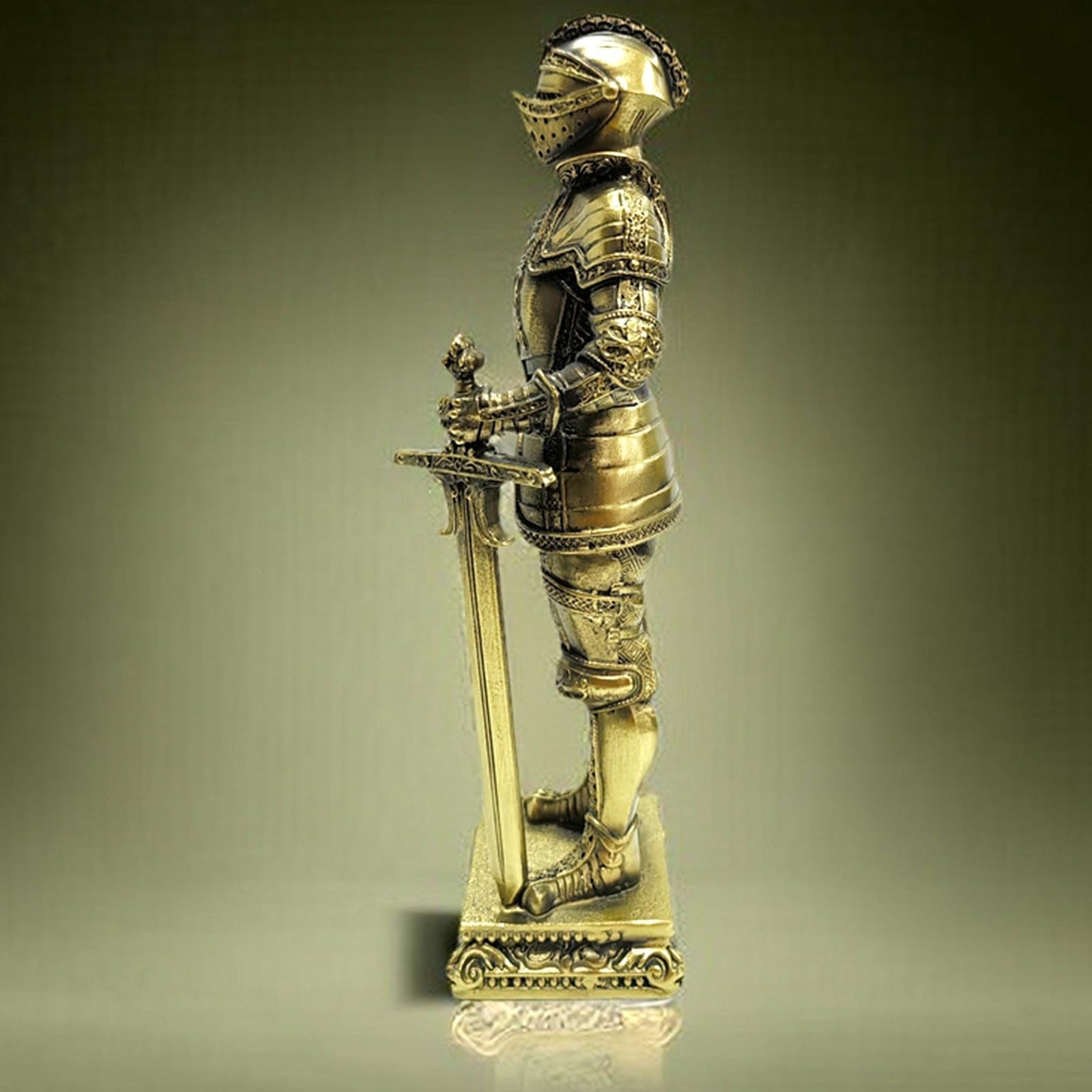 中世騎士ブロンズ像置物 中世騎士ブロンズ像置物