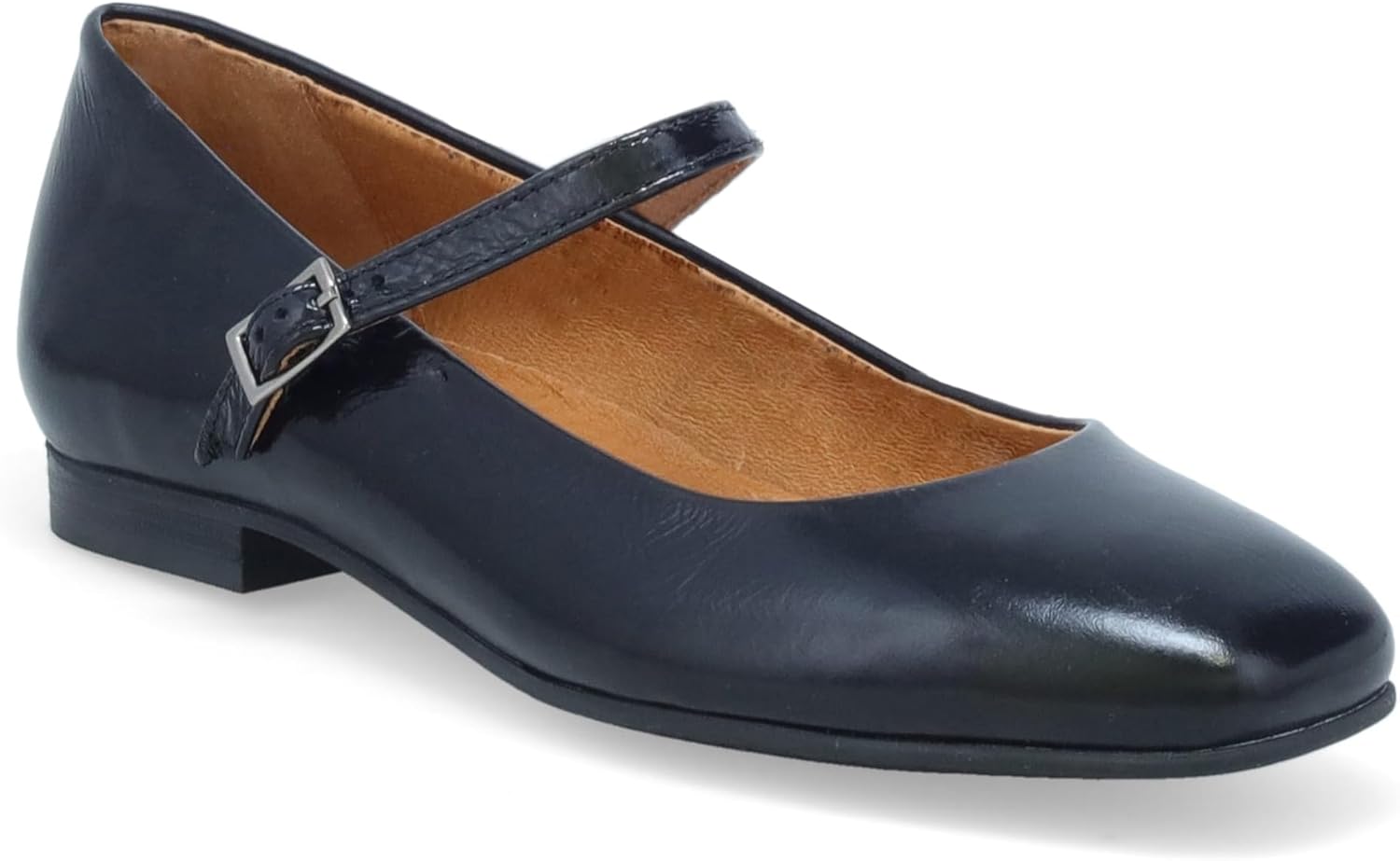 Miz Mooz Women's Zahara Mary Jane Flat, Black, 7.5-8