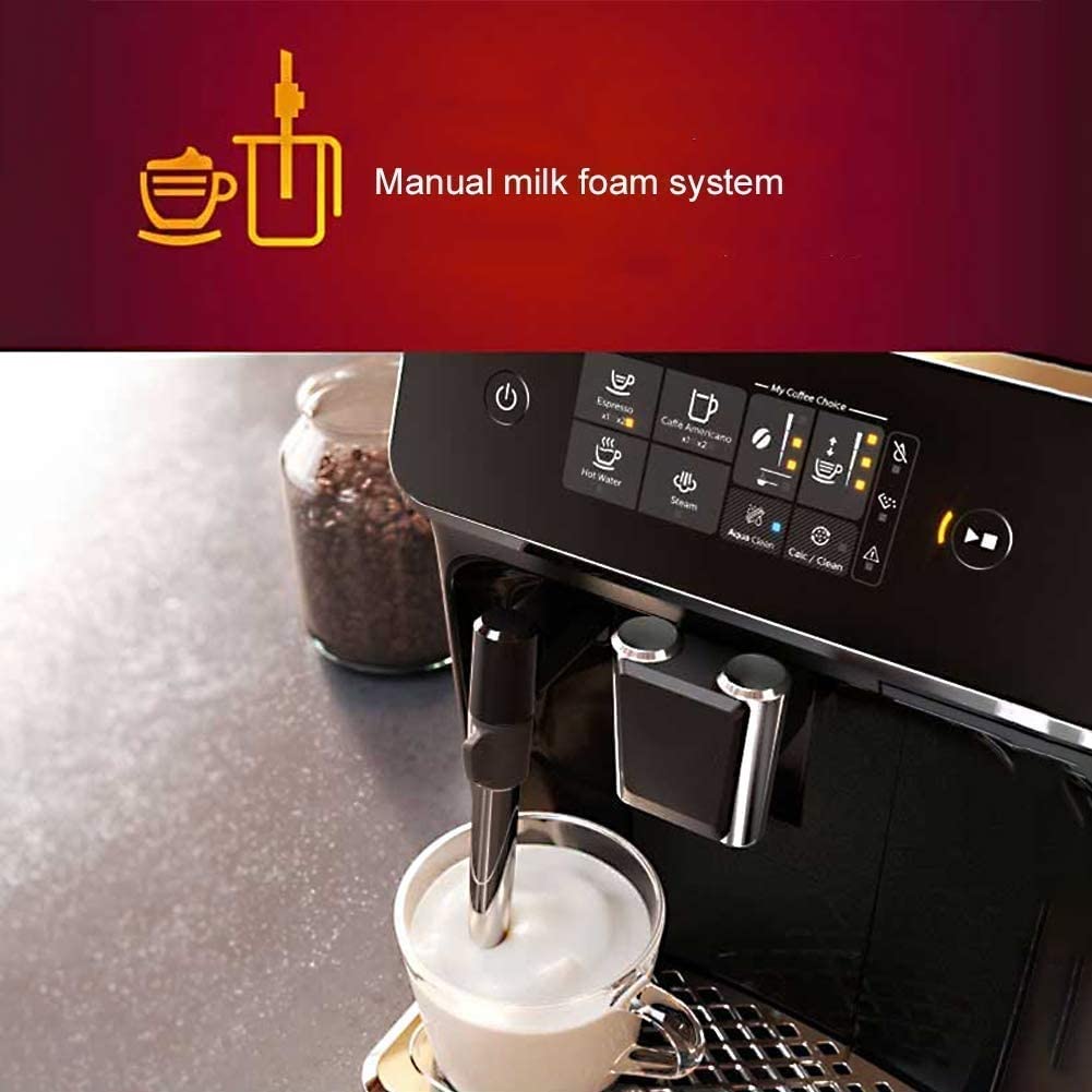 Cafetera Espresso con Potente Bomba de 15 Bares, preparación Individual o Doble, es Leche integrada para Capuchino y café, depósito Agua 1, 8 litros, Piezas a