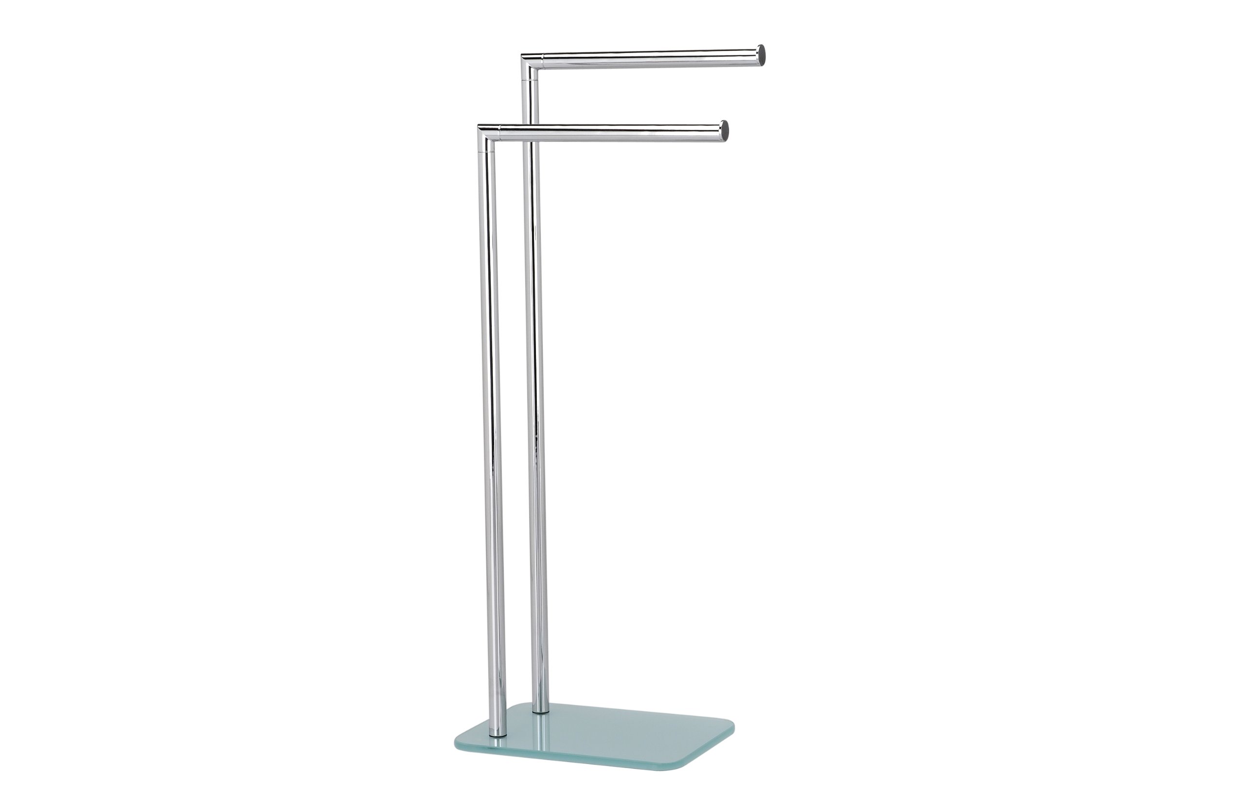 PIANTANA PORTA ASCIUGAMANI Mod ZERO CROMATO Accessori Bagno cm 20 x H.78 x 28