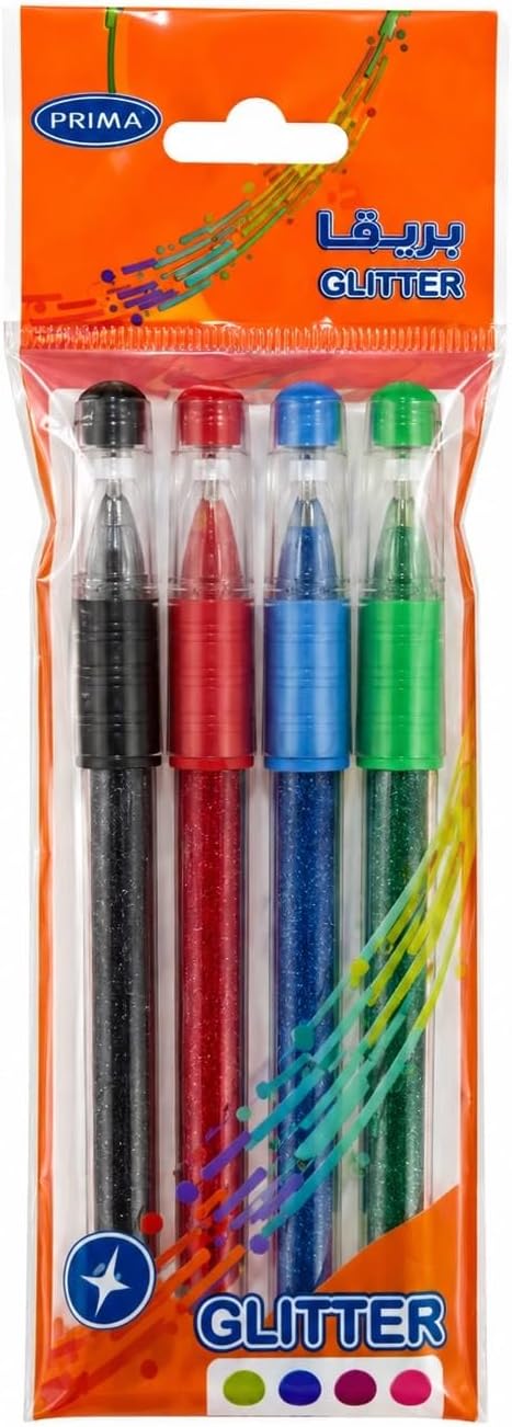 prima Prima Glitter Ballpoint Pen Set Of 4 Brand Name: PRIMA | Writing Instrument Form: Ballpoint Pen | Color: Multicolor | Ink Color: Multicolor | Age Range Description: Teen | Material: Mixed Materials