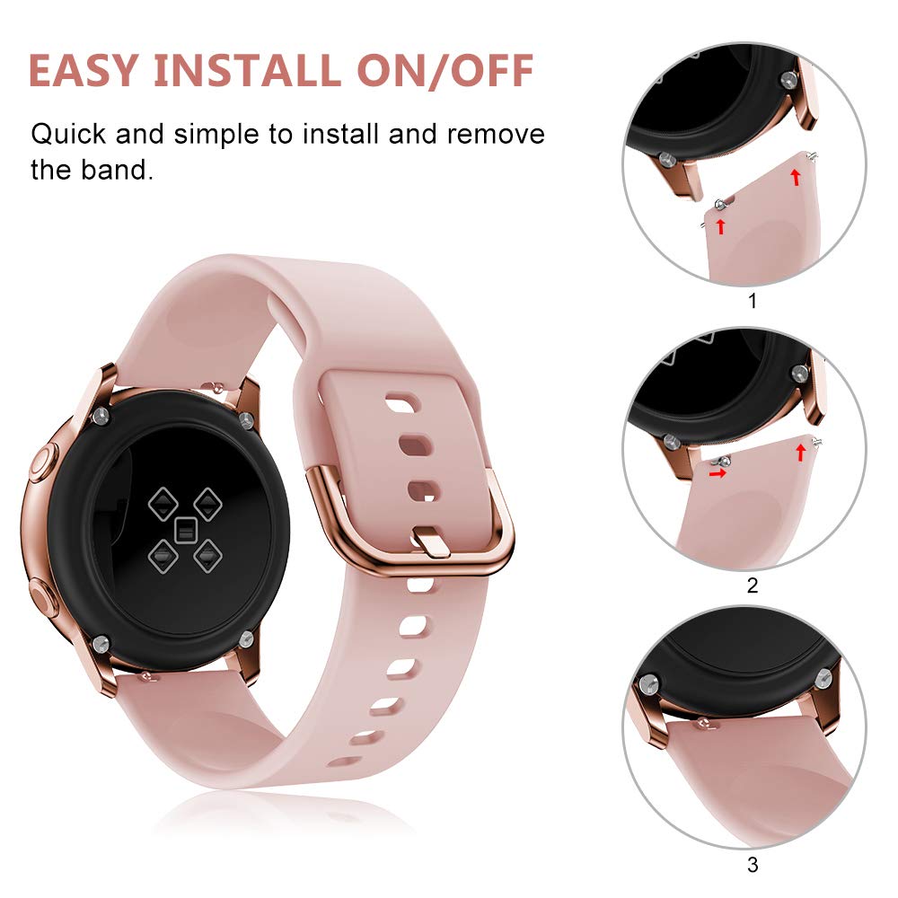 YASPARK Correa para Amazfit GTS Pulsera 20mm Silicona Suave Reemplazar Banda para Amazfit GTR 42mm GTS 2 GTS 2 Mini GTS 2e GTS 3 Bip Bip Lite Bip S Bip U Bip U Pro