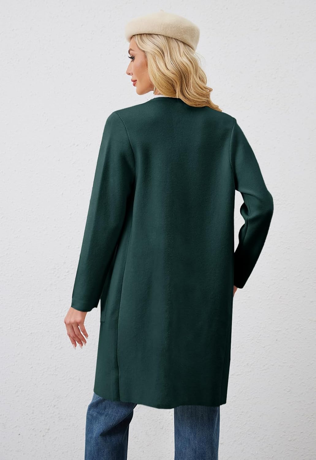 Alaster Queen Women's Open Front Fall Cardigan Long Sweater Knit Winter Coatigan Jacket Cardigan Coats with Pockets - Image 5