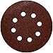 PORTER-CABLE 735800805 5-Inch 80 Grit Eight-Hole Hook & Loop Sanding Discs (5-Pack)