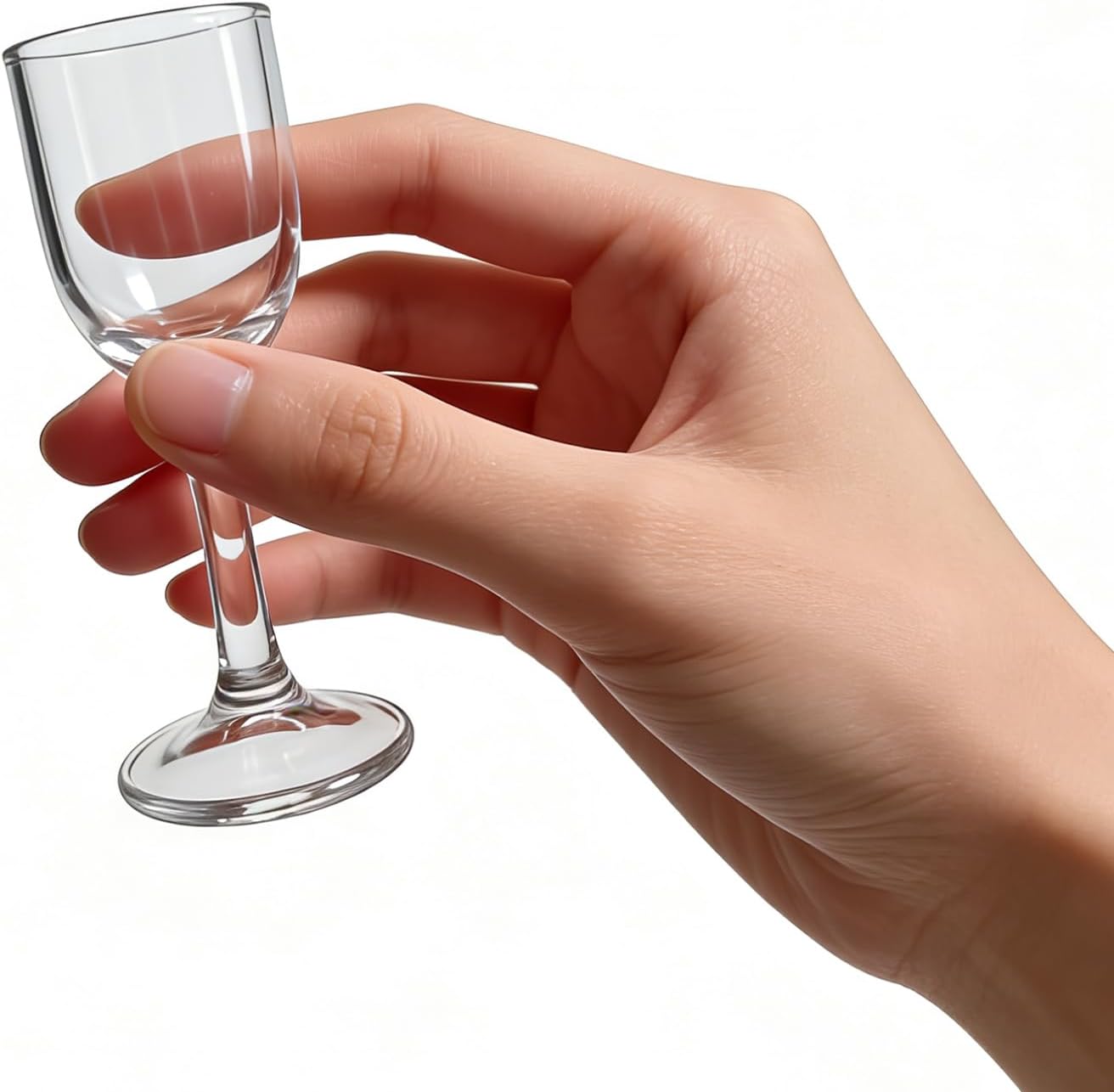 Valeways Shot Glasses, 1oz Mini Wine Glasses Set of 6, Cute Shot Glasses/Great for White and Red Wine/Wine Glass Clear/Tasting Glasses