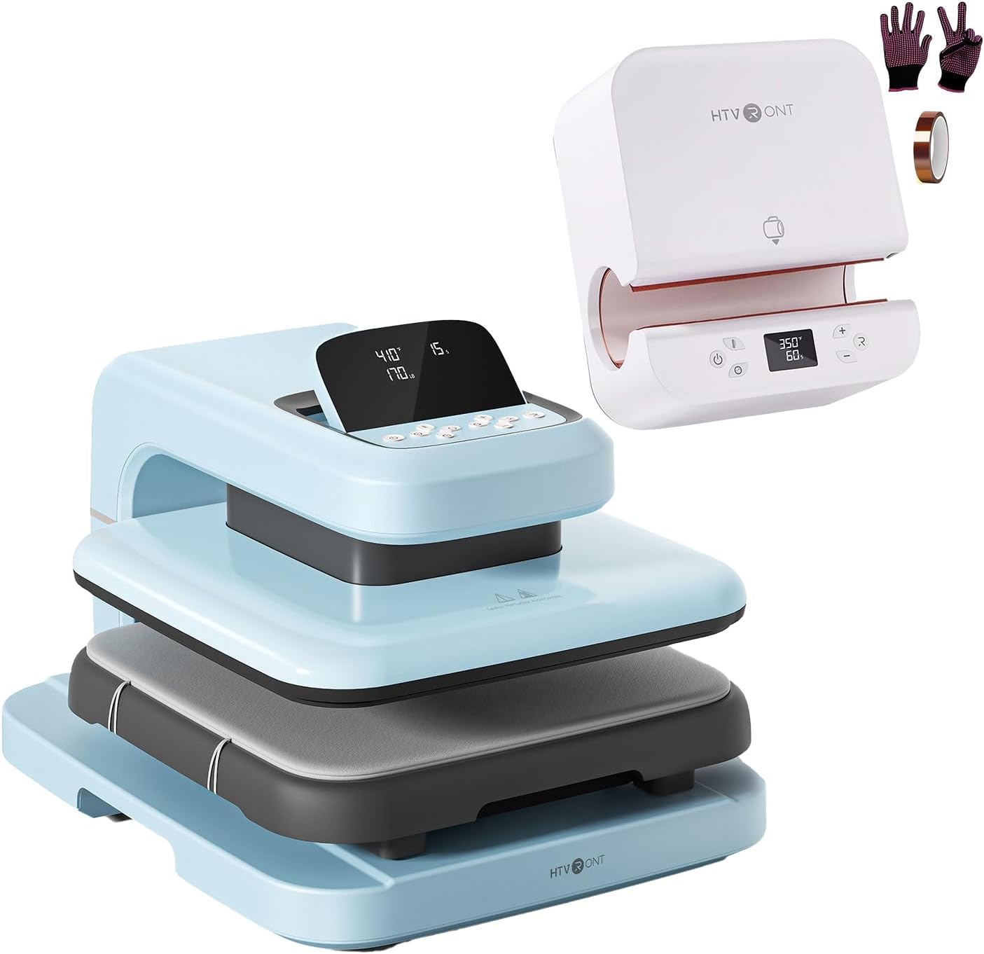 Kit Termofijadora Automática HTVRONT 15x15 Pulgadas con Prensa para Tazas