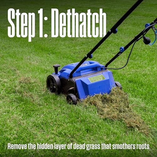 Image of Westinghouse 13 inch 12-Amp 2-in-1 Electric Dethatcher and Scarifier with Collection Bag