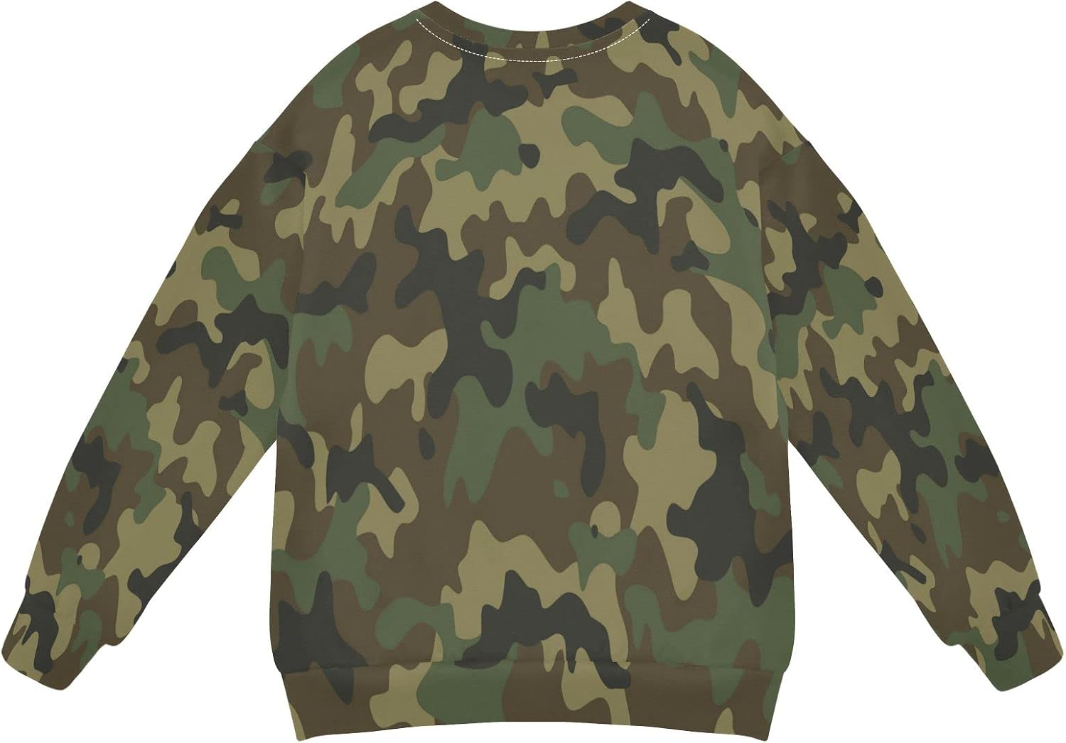 Plaaee Blue Green White Glaze Kids Sweatshirts Crewneck Shirt Pullover Sweatshirts for Boys Girls 4T