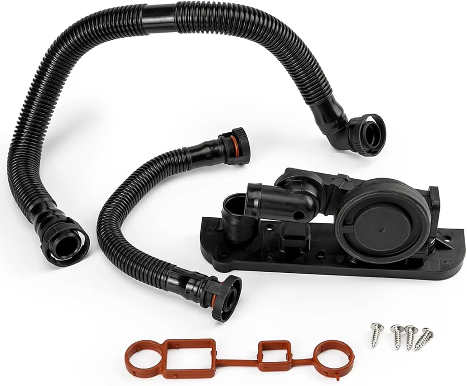 Crankcase Bleed Hose For VW For Passat B6 2.0 2005 2006 2007. Crankcase Vent Valve PCVHose Service Kit OEM: 06F129101C 06F103483E 06F103235 06F103221E