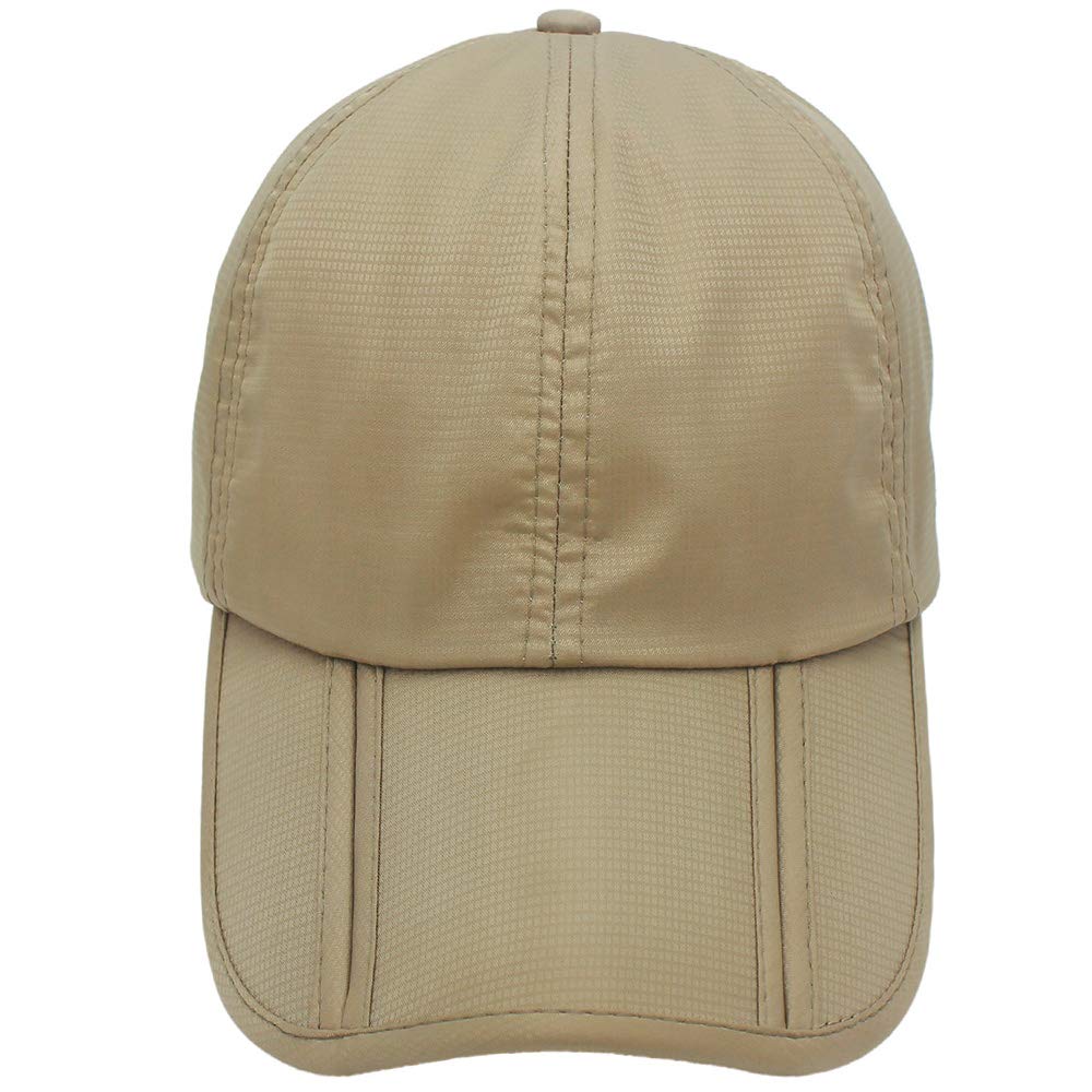 Sumolux Men Women Outdoor Rain Sun Waterproof Quick-Drying Long Brim Collapsible Portable Hat