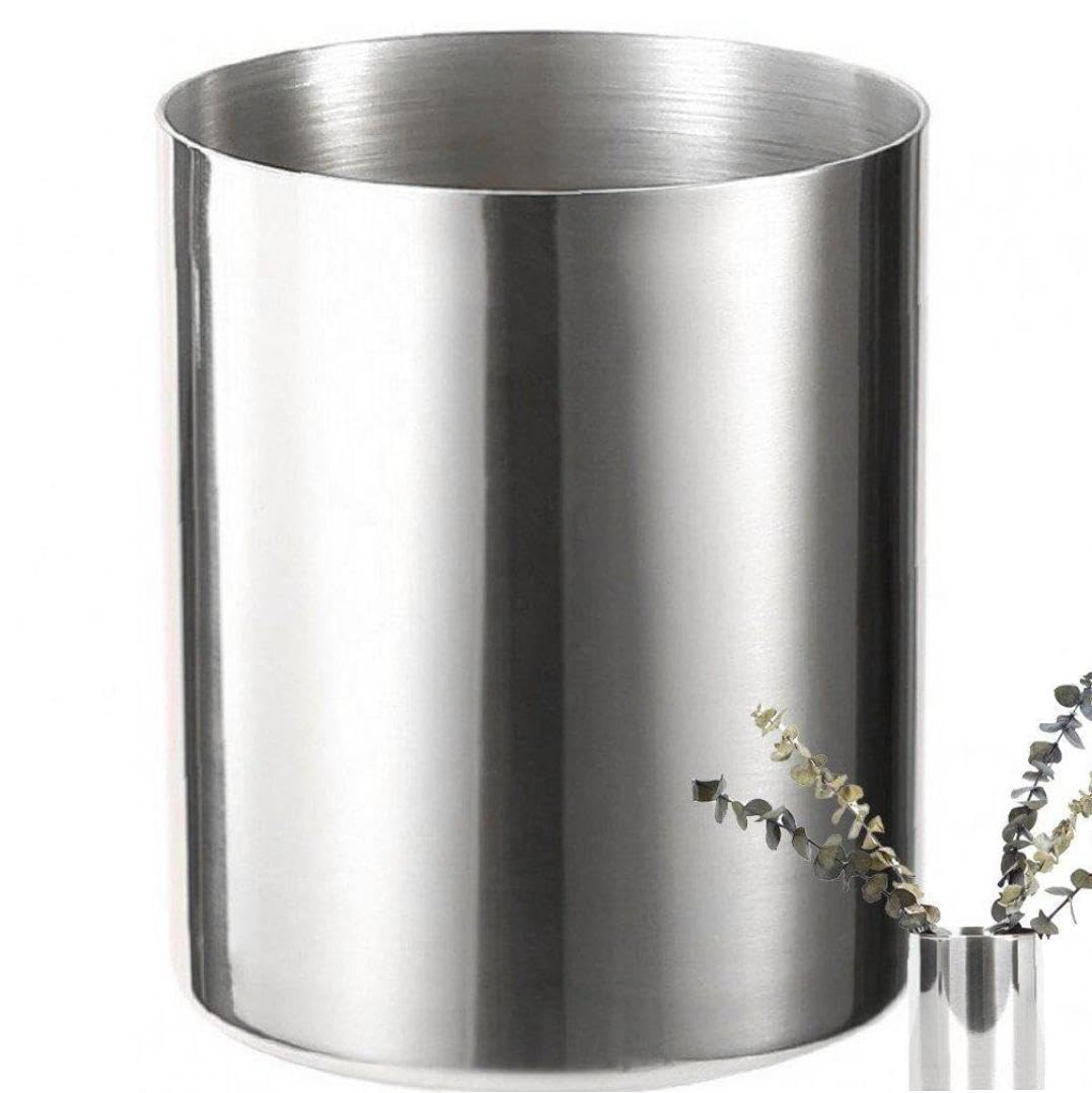 Amazon.co.jp: ペン立て 伝票立て 伝票入れ 円柱形 ステンレス 鉛筆