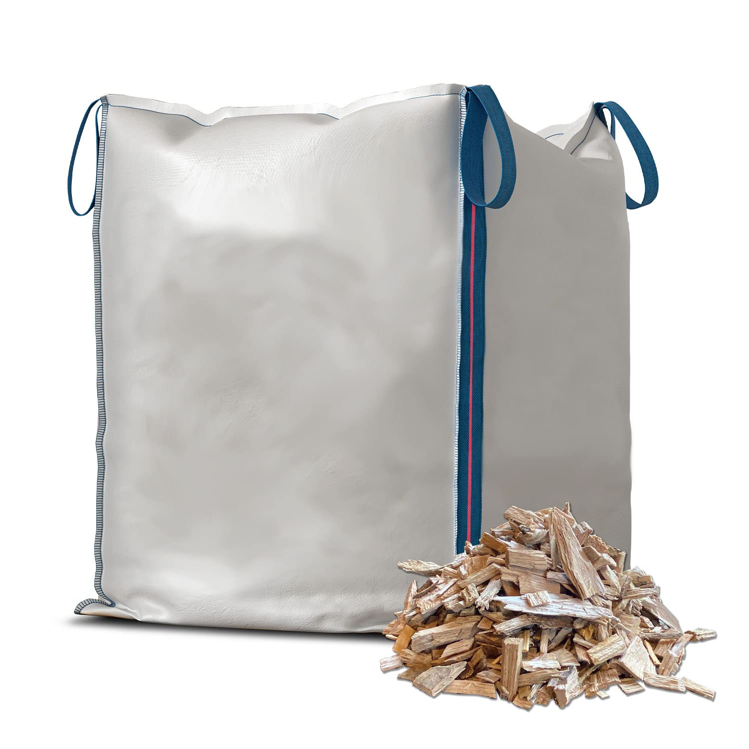 Warma 1 x Hardwood Chips Bulk Dumpy Bag - Wood Chippings - Suitable for Ground Cover Path Garden Yard Borders Play Areas Pathways Landscaping Pets & Poultry Chicken Runs - Approx 300kg