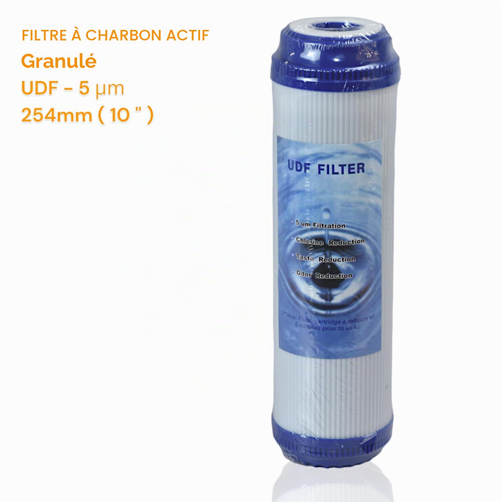 Filtre à eau potable 2 kits trois cartouches (6 pièces) filtre système filtration eau séduction + charbon actif 10" 5 μm pour purificateur sous évier