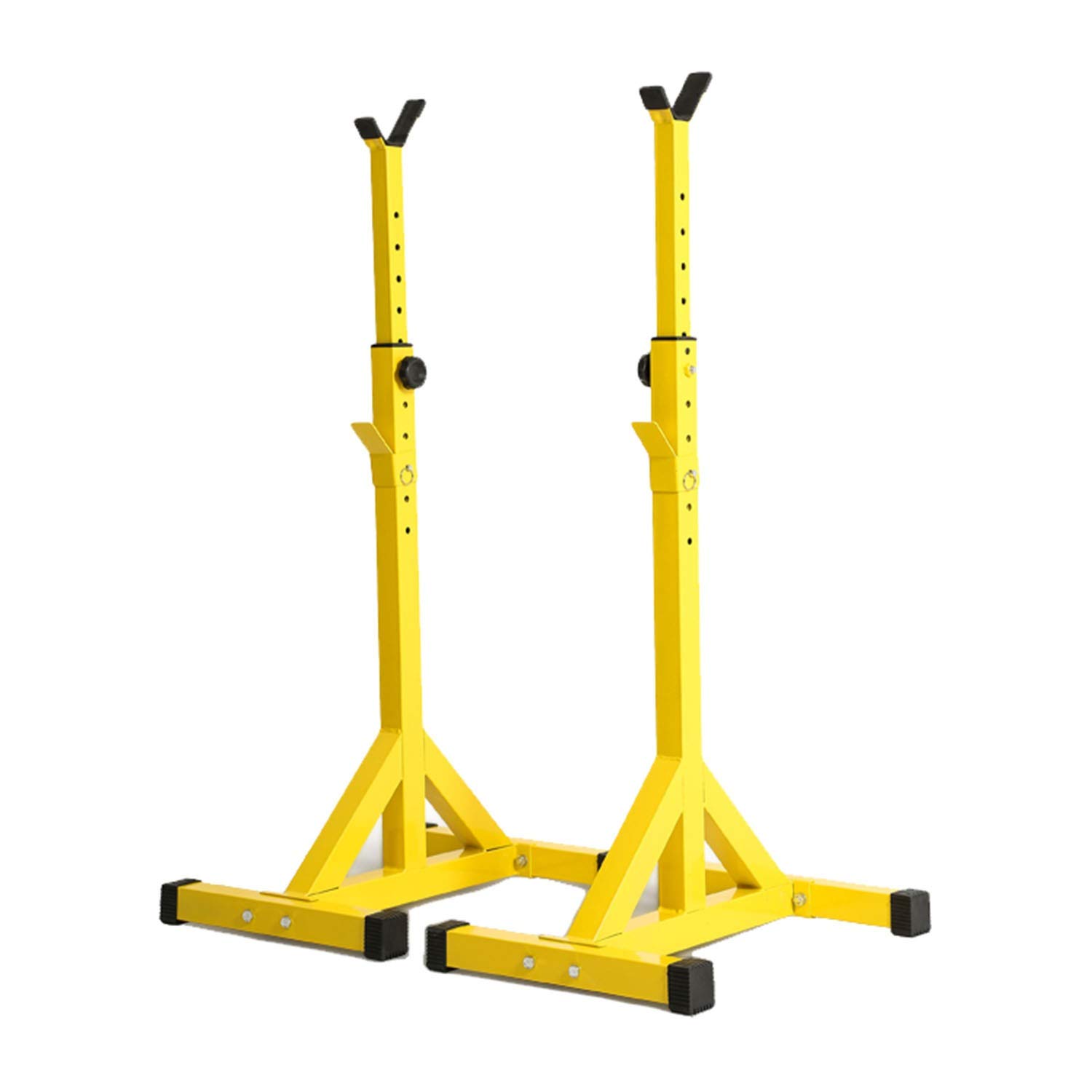 Rack da Squat Regolabile Squat Stand Bilanciere Rack Multifunzione Casa Allenamento di Forza Attrezzature,Sollevamento Pesi, Trazioni, Panca, Squat, Peso Max. 200 kg