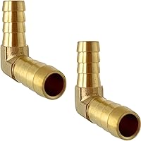 Vista 4 de 2 piezas de latón manguera de montaje 38" x 38" púas 90 grados codo conector L ángulo recto por CX WONDERLAND