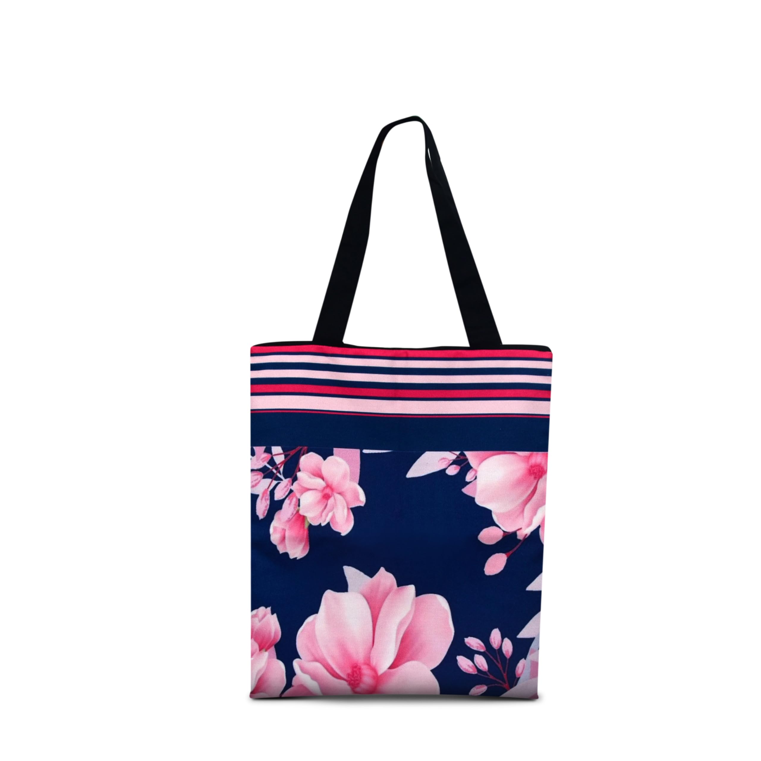 JELLIFY Pink Flower Print Canvas Tote Bag for Shopping Grocery Bag Multipurpose Bag with 10kgs Capacity (B0CWYRY583) Amazon Price History, Amazon Price Tracker