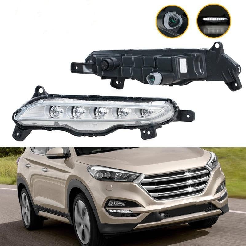 Feux antibrouillard bloc optique LED feux de jour Hyundai Tucson 2016 - 2