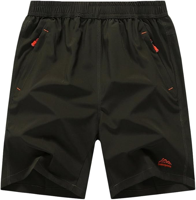 Liangzhu Men's Casual Shorts Sport Shorts with Elastic Waist Men's