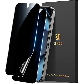 Pack of 2 Privacy Screen Protectors for Google Pixel 10 Pro Compatible Fingerprint ID Anti-Spy Anti-Scratch Bubble-Free Soft TPU Privacy Screen Protector