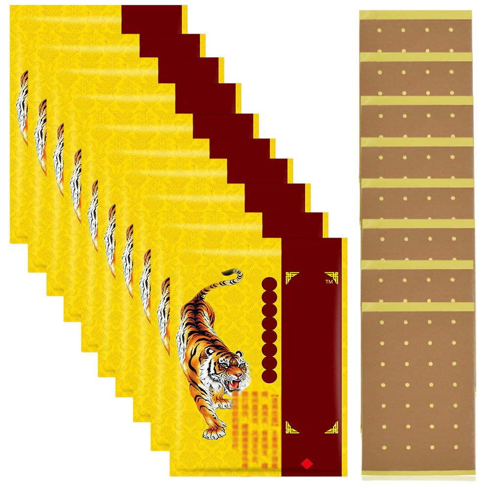 80 Pièces Patch Chauffant Dos, Patch Anti Douleur, Action Rapide et Durable, Patch Baume du Tigre Chauffant pour le Dos, les Genoux, le Cou et les Épaules