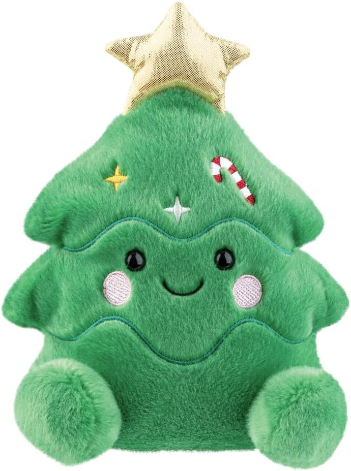 61580, Palm Pals Christmas Tree 8In Medium, Soft Toy, green
