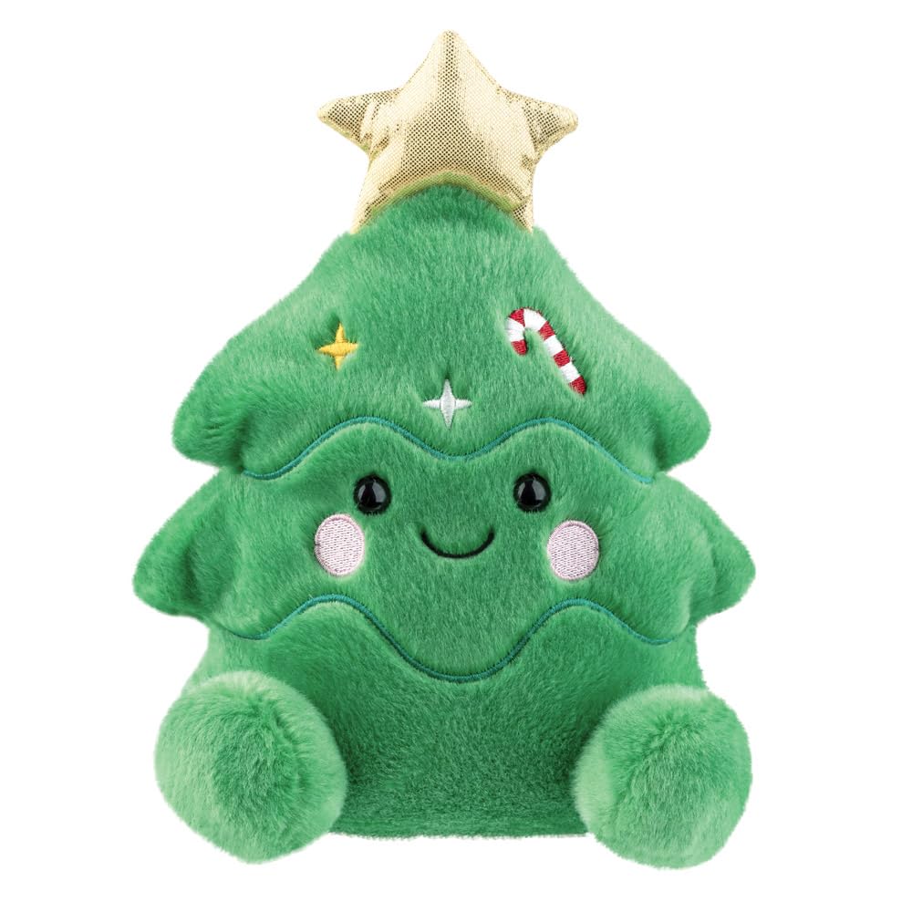 61580, Palm Pals Christmas Tree 8In Medium, Soft Toy, green
