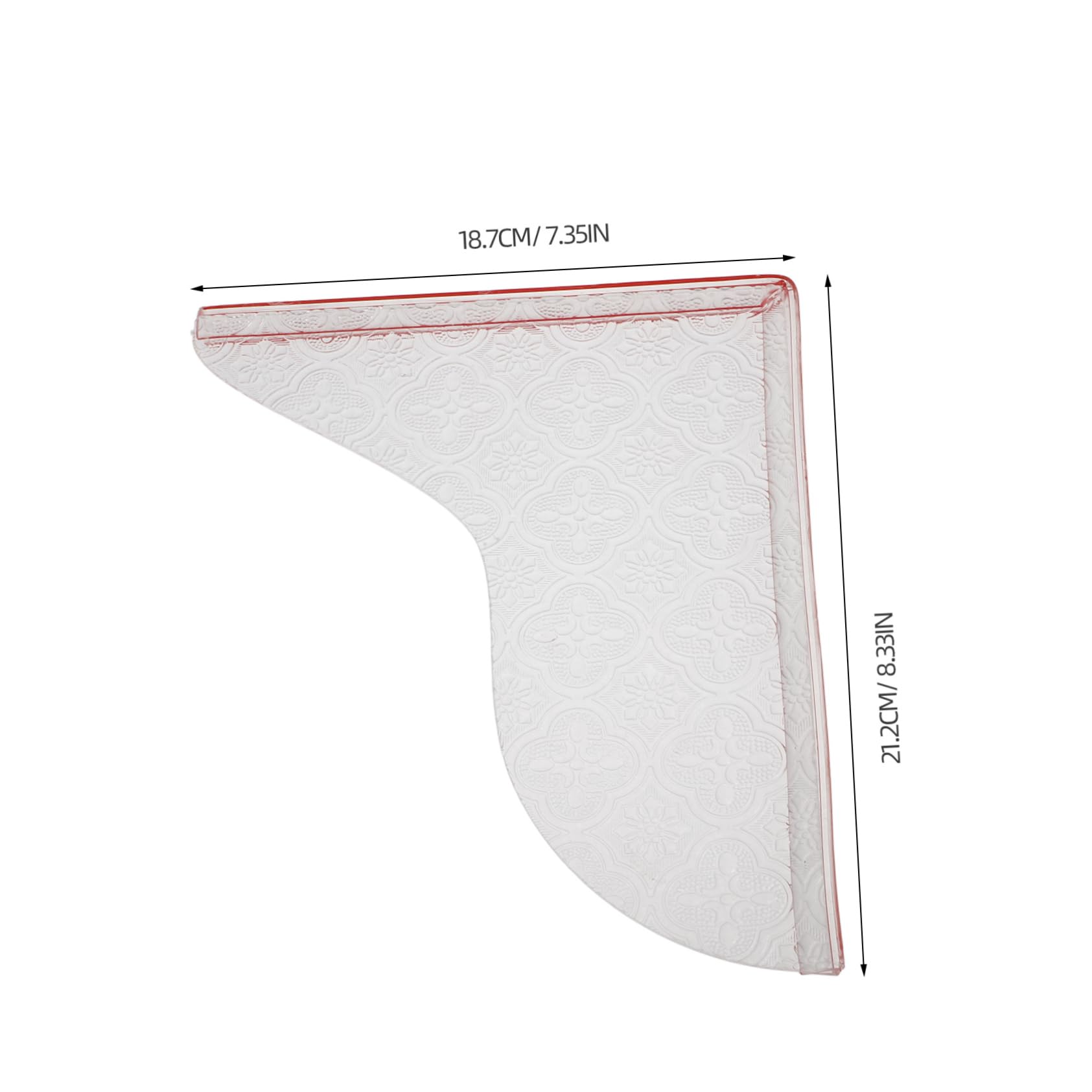 Cabilock 1 Pair Removable Shower Water Splash Guard Self Adhesive Acrylic Bathtub Water Stopper Fits Various Tub Easy Installation Keeps Bathroom Dry