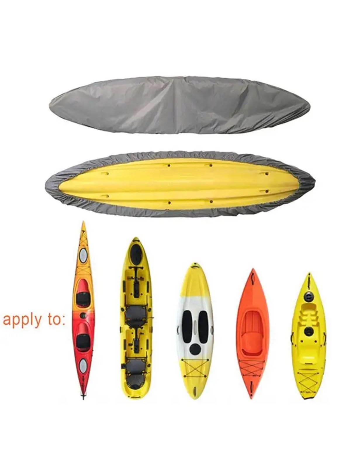 Abdeckplanen FüR Boote (Anwendbar 2-6 Meter) Kajak wasserdichte, staubdichte und UV-beständige Bootsabdeckung aus Oxford-Stoff Boat Cover(3.5m)