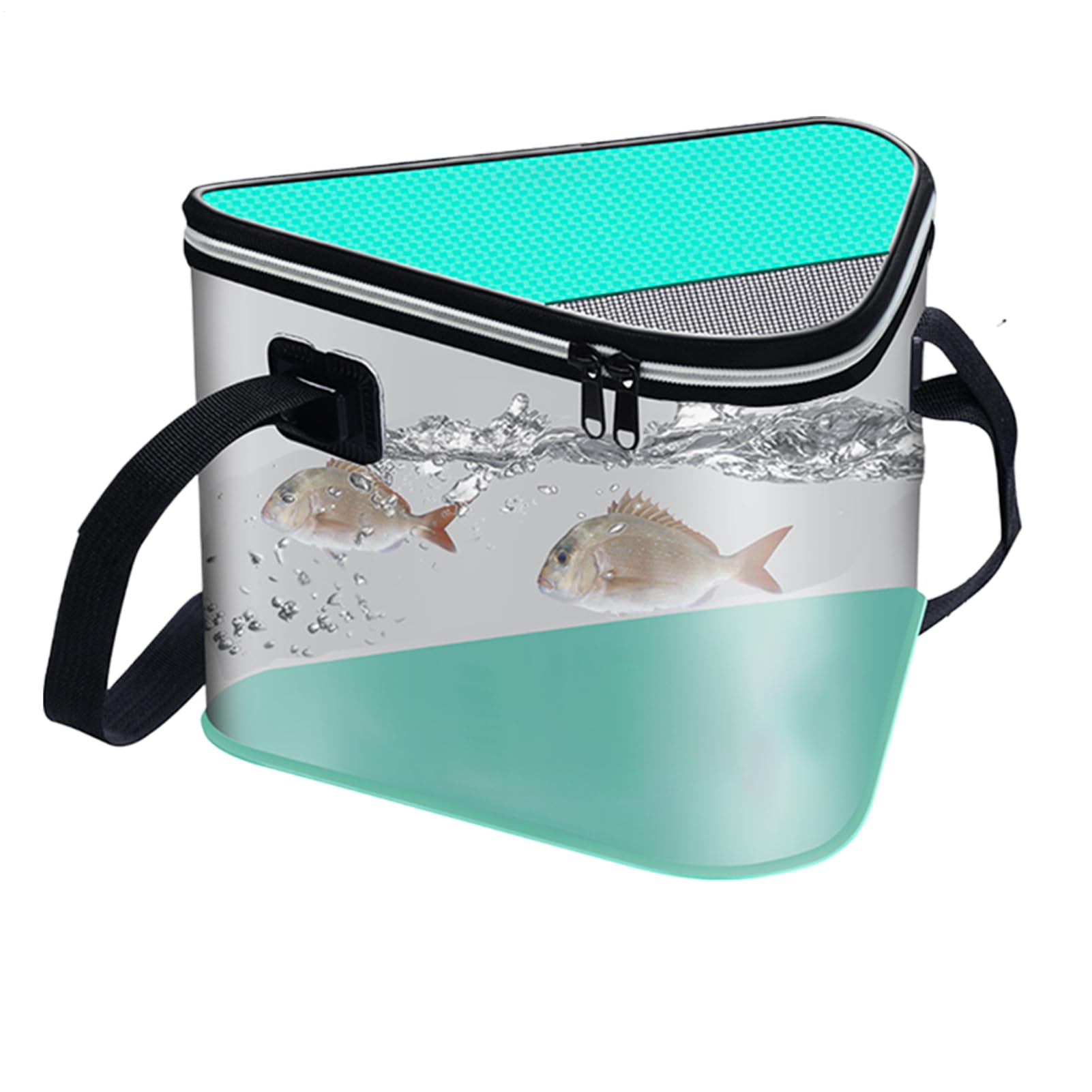 Contenedor de pescado y cubo plegable de 12L para picnic al aire libre