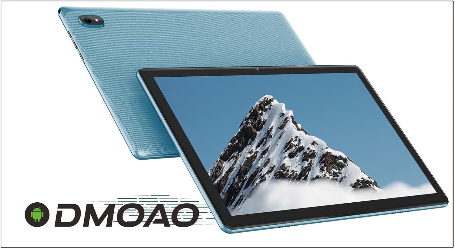 DMOAO Tablet 10 Pollici Android 12 con 4 GB RAM(8 GB Espandibili) 64 GB ROM(TF 1TB),5G WiFi, HD Tablet con Tastiera+Mouse+Custodia, Octa-Core 2.0 GHz, Bluetooth 5.0,Type-C, 6000mAh, Blu