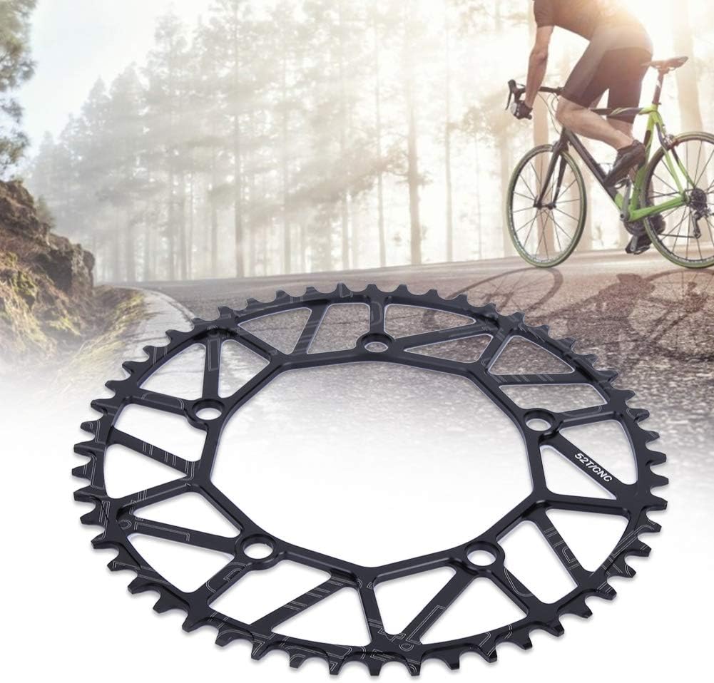 VGEBY1 Chain Wheel, 50/52/54/56/58T 130BCD Single Speed Chainring for Most Road Mountain Bike(52T)