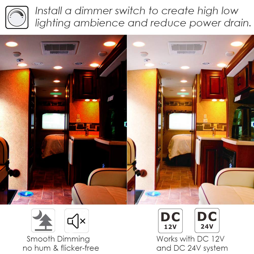 Acegoo DC 12V Dimmer Switch 1224V High Side PWM Dimmer for LED lights