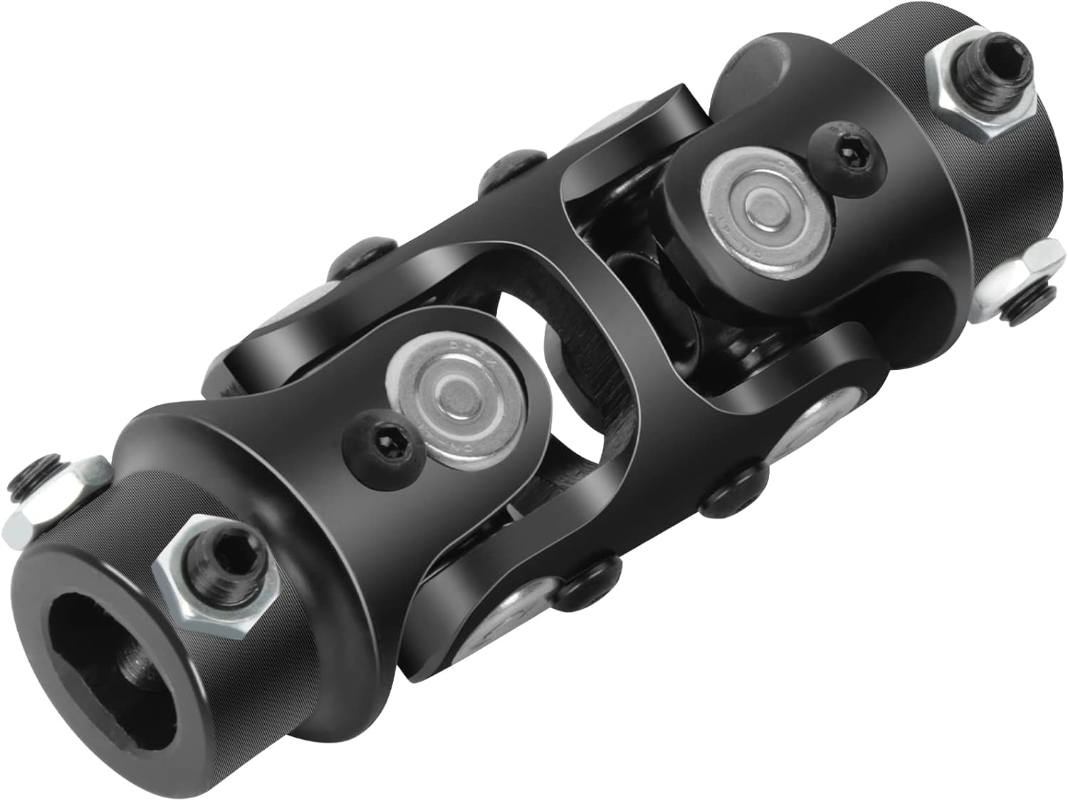 cciyu 3/4" DD X 3/4" DD Black Steering joints Double U-Joint Shaft 127mm