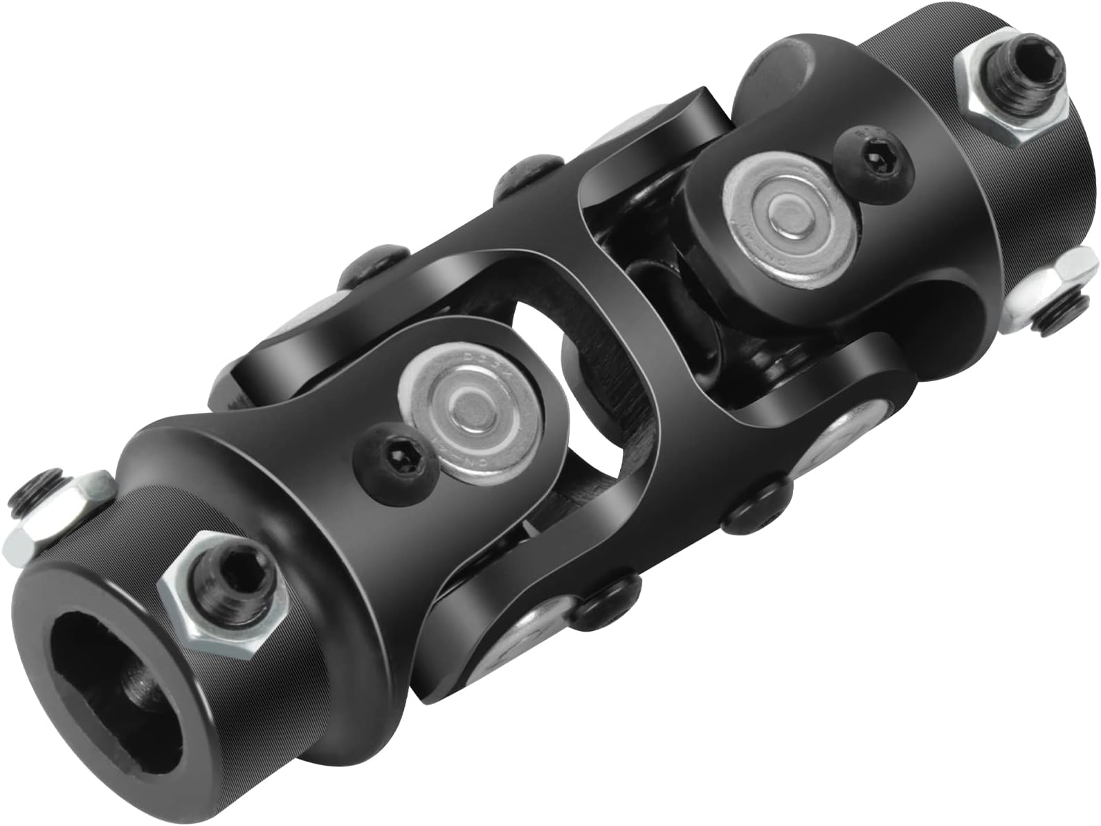 cciyu 3/4" DD X 3/4" DD Black Steering joints Double U-Joint Shaft 127mm