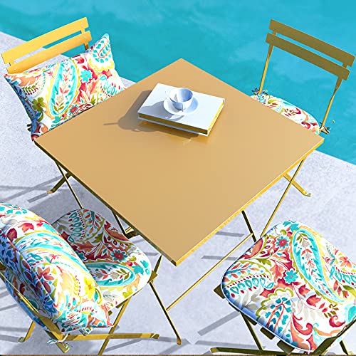 Lvtxiii Outdoor Chair Cushions Set Of 4, Patio Seat Cushions D16Xw17 Inch With Ties For Patio Furniture Chairs Home Garden Decoration, A Pretty Paisley #TOP5