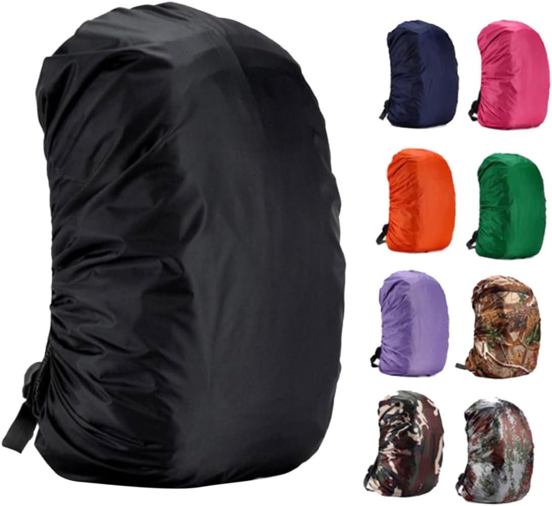 Adjustable Backpack Rain Cover Portable Bag Protector for Outdoor Hiking Climbing Camping Random Color Lightweight Compact Design
