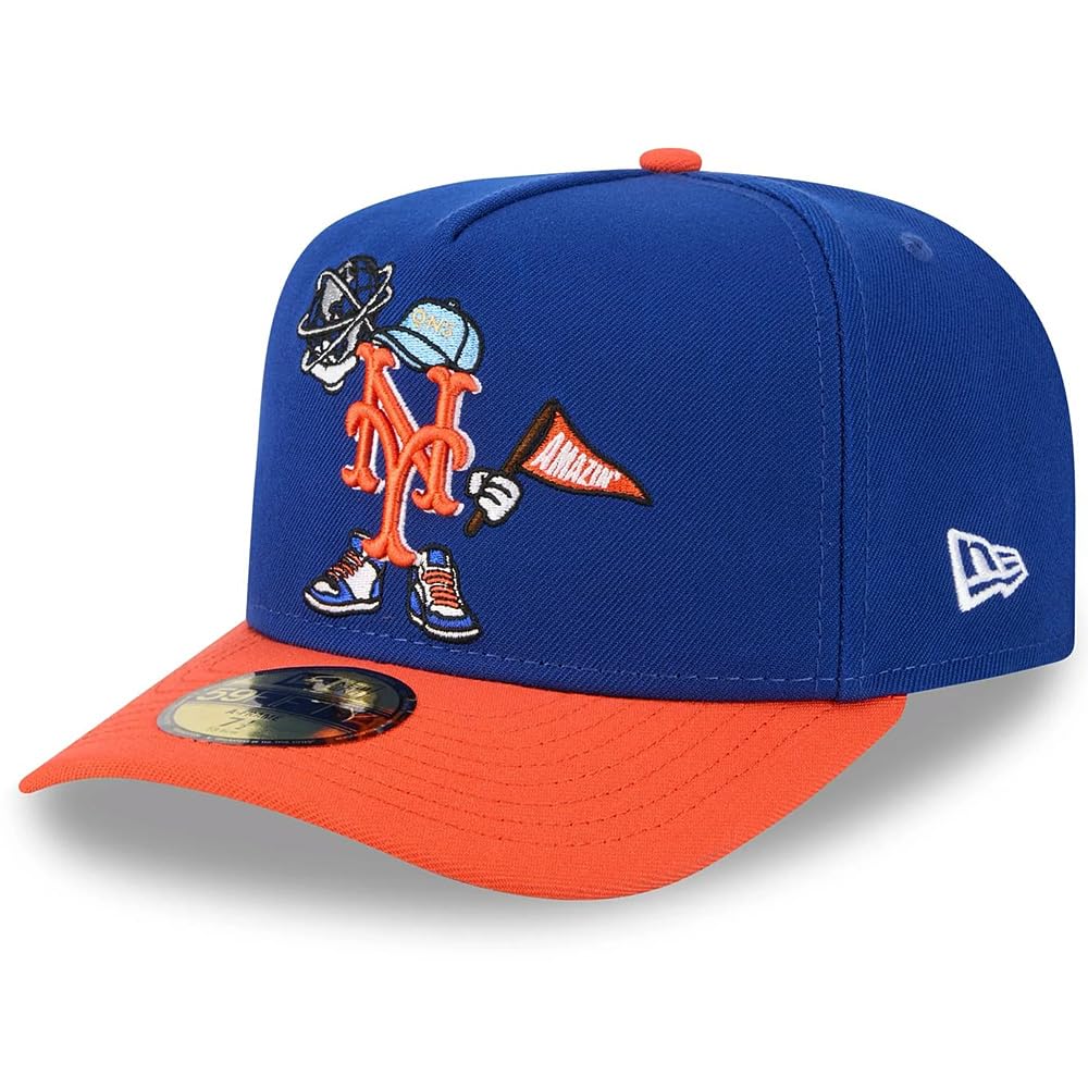 New Era NY New York Mets 59FIFTY Cartoon Fitted A-Frame Cap Hat