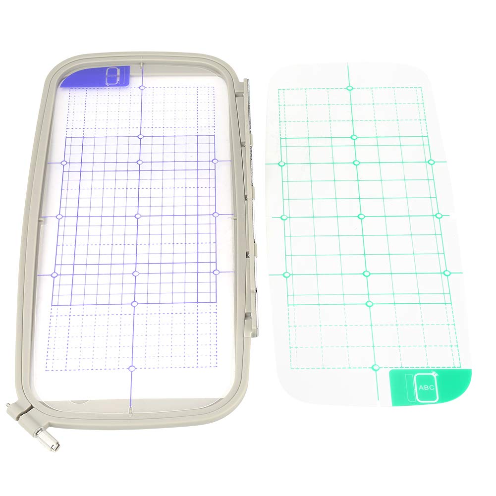 Zestaw tamborków do haftowania 4 szt. Wymienna ramka tamborka z regulowanymi śrubami Wyraźne oznaczenia siatki dla PE700 PE770 PE780D Innovis Babylock Plastik 25x60mm 100x100mm
