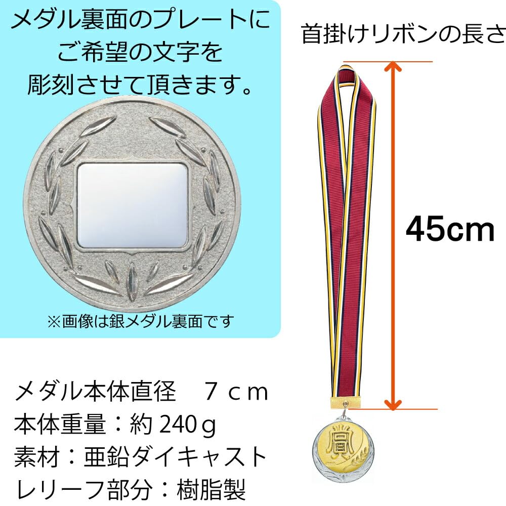 Amazon.co.jp: 【サッカー】 直径7cm メダル【文字代無料】 スタンド