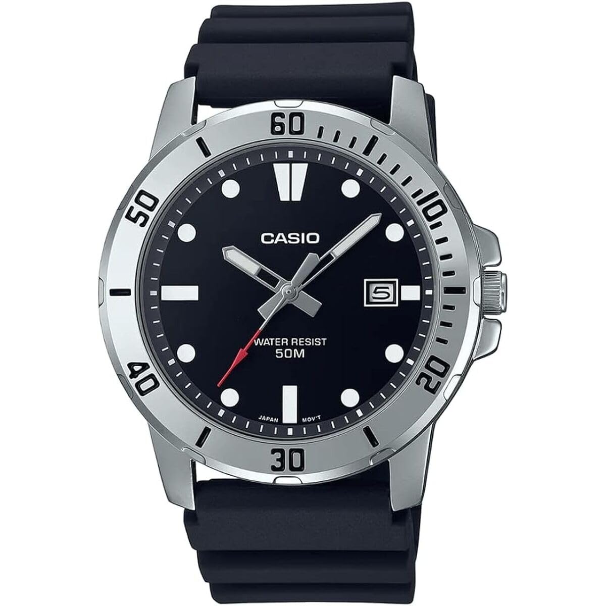 Casio Orologio Uomo - MTP-VD01-1EVUDF Quadrante Nero