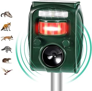 vboer Outdoor Solar Animal repelle Equipment for Protecting lawns, Gardens and Fruit Trees